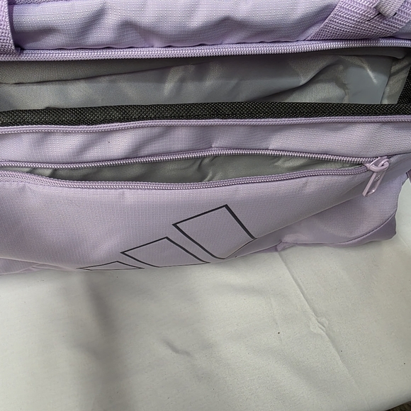Adidas Defender 5 Small Duffle Bag In Powder Plum Purple. - Picture 7 of 13